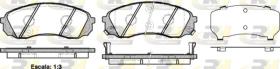 ROAD HOUSE 2129102 - JGO.PASTILLAS FRENO DEL.HYUNDAI/KIA